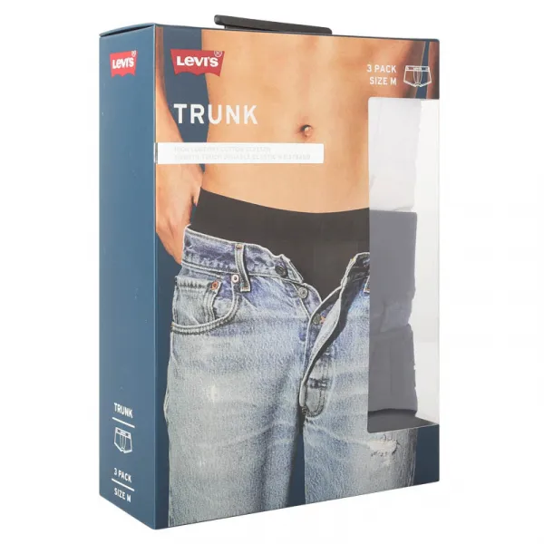 3PACK pánske boxerky Levis viacfarebné (905045001 009) M, trenky
