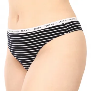 3PACK dámske tangá Tommy Hilfiger nadrozmer viacfarebné (UW0UW04558 0Y3) 3XL