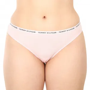 3PACK dámske tangá Tommy Hilfiger nadrozmer viacfarebné (UW0UW04558 0Y3) 3XL
