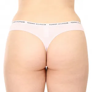 3PACK dámske tangá Tommy Hilfiger nadrozmer viacfarebné (UW0UW04558 0Y3) 3XL
