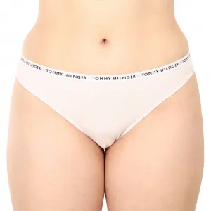 3PACK dámske tangá Tommy Hilfiger nadrozmer viacfarebné (UW0UW04558 0Y3) 3XL