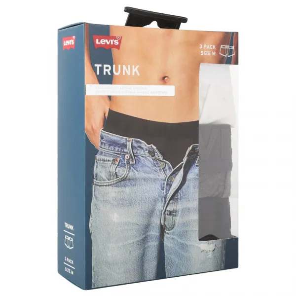 3PACK pánske boxerky Levis viacfarebné (905045001 010) M, trenky