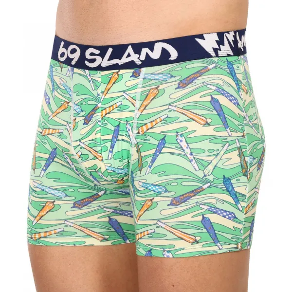 Pánske boxerky 69SLAM fit bamboo vegan 420 colton (MPBVGN-BB) M, trenky