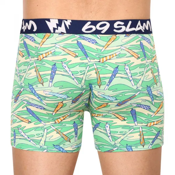 Pánske boxerky 69SLAM fit bamboo vegan 420 colton (MPBVGN-BB) M, trenky