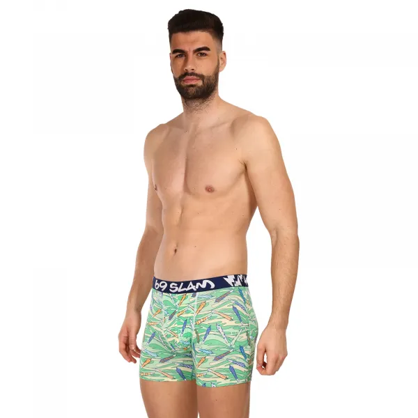 Pánske boxerky 69SLAM fit bamboo vegan 420 colton (MPBVGN-BB) M, trenky