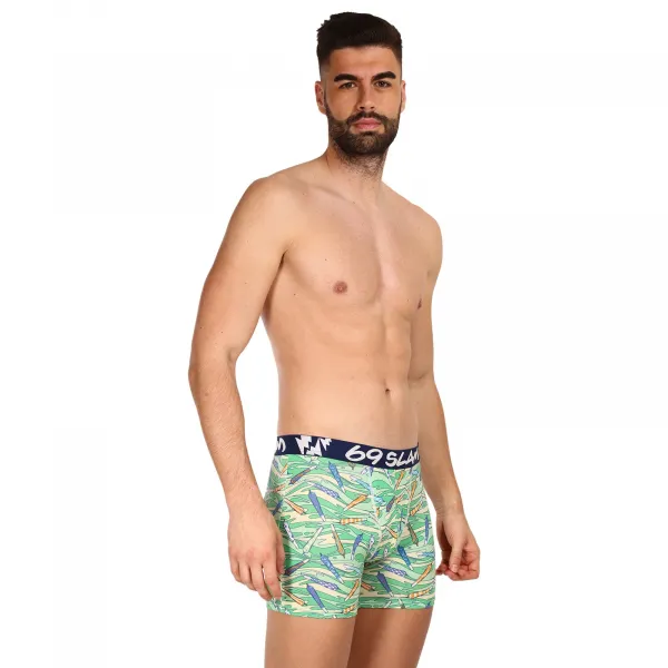 Pánske boxerky 69SLAM fit bamboo vegan 420 colton (MPBVGN-BB) M, trenky