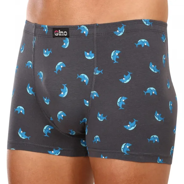 Pánske boxerky Gino sivé (73121) M, trenky