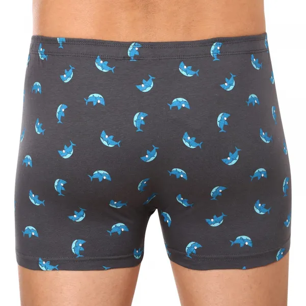 Pánske boxerky Gino sivé (73121) M, trenky