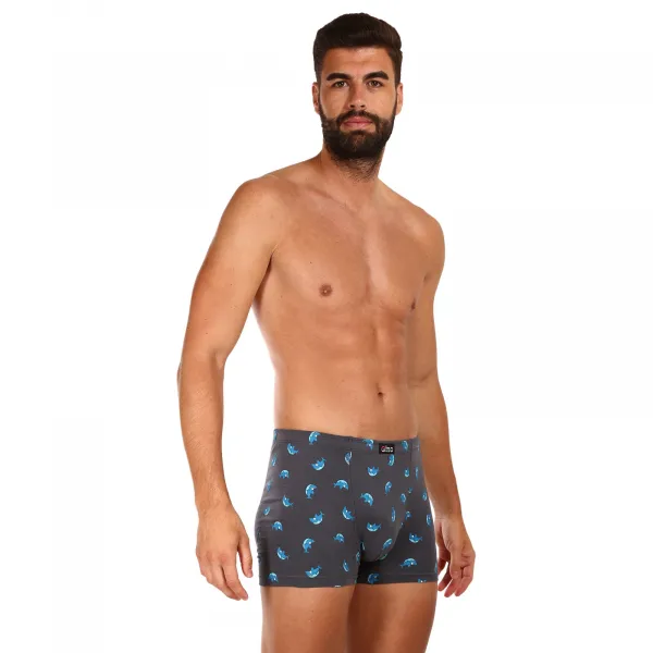 Pánske boxerky Gino sivé (73121) M, trenky