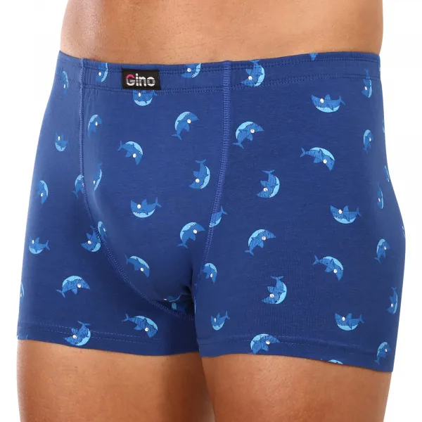 Pánske boxerky Gino modre (73121) M, trenky
