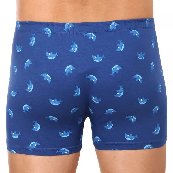 Pánske boxerky Gino modre (73121) M, trenky