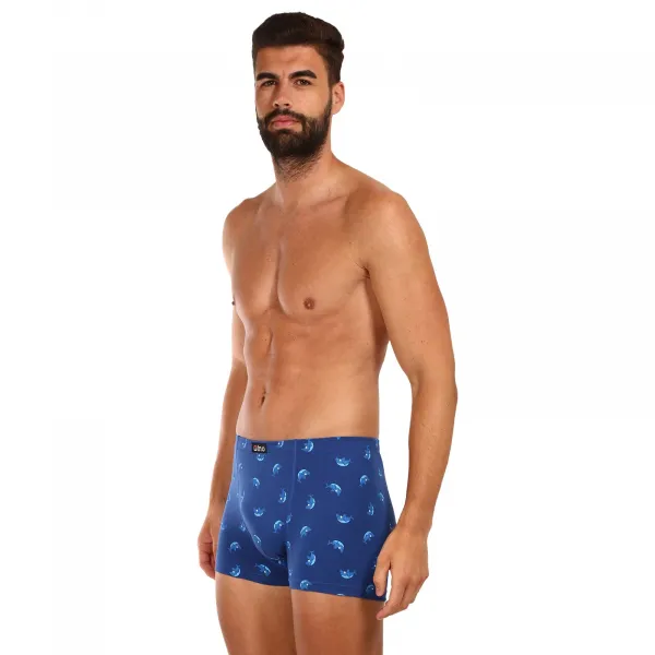 Pánske boxerky Gino modre (73121) M, trenky