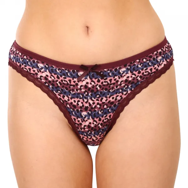 5PACK dámske tangá Fine woman viacfarebná (807) M