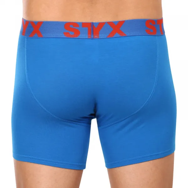 Pánske boxerky Styx long športová guma modré (U1167) S, trenky