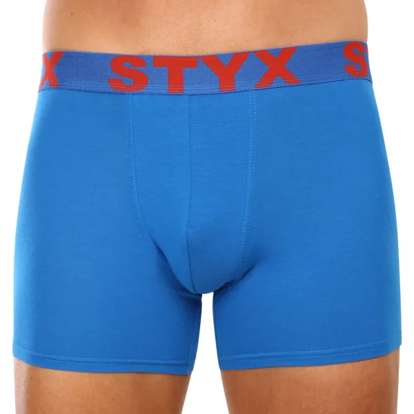 3PACK pánske boxerky Styx long športová guma modré (3U1167) M, trenky