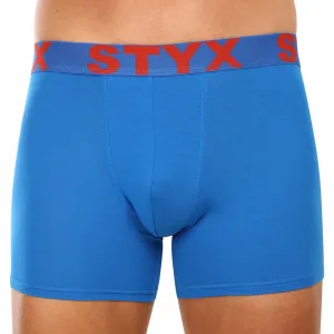 3PACK pánske boxerky Styx long športová guma modré (3U1167) M, trenky