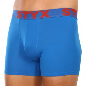 3PACK pánske boxerky Styx long športová guma modré (3U1167) M, trenky