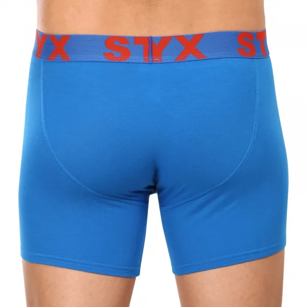 3PACK pánske boxerky Styx long športová guma modré (3U1167) M, trenky