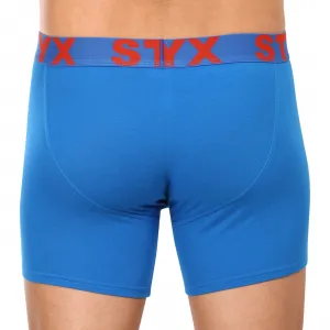 3PACK pánske boxerky Styx long športová guma modré (3U1167) M, trenky