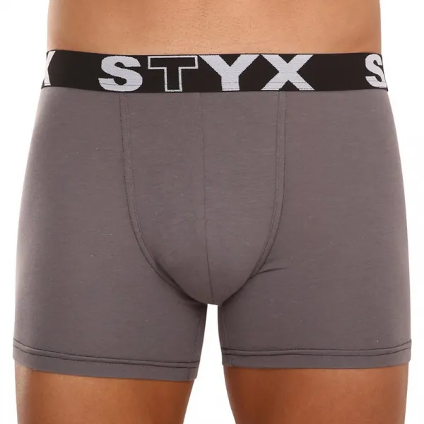3PACK pánske boxerky Styx long športová guma viacfarebné (3U10137) S, trenky