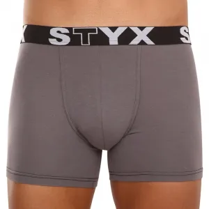 3PACK pánske boxerky Styx long športová guma viacfarebné (3U10137) S, trenky