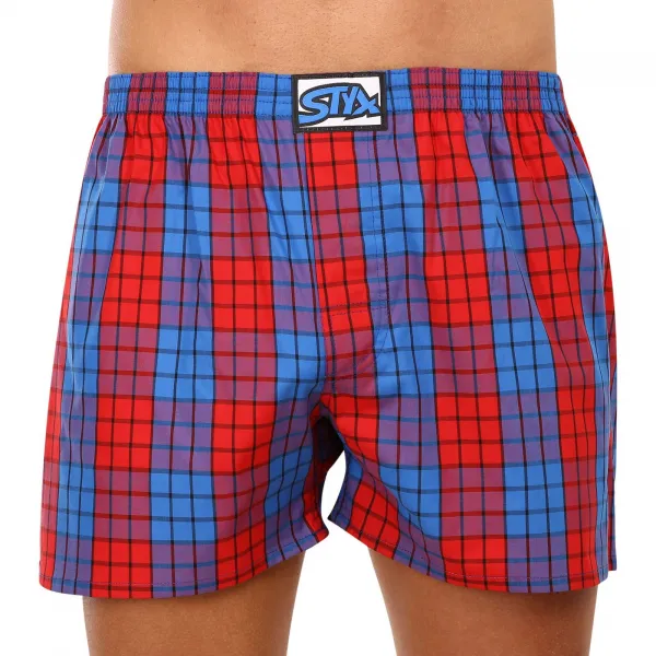 3PACK pánske trenky Styx klasická guma viacfarebné (3A100116) S, trenírky