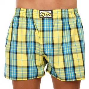 3PACK pánske trenky Styx klasická guma viacfarebné (3A0972) S, trenírky