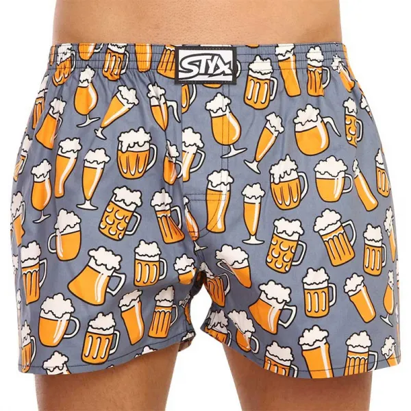 5PACK pánske trenky Styx art klasická guma viacfarebné (5A1377679) M, trenírky