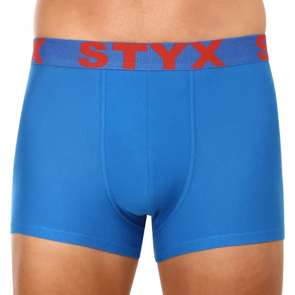 3PACK pánske boxerky Styx športová guma modré (3G1167) S, trenky