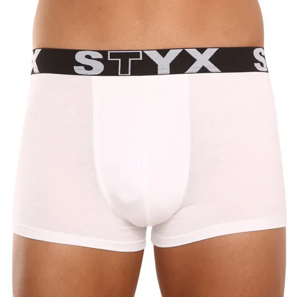 3PACK pánske boxerky Styx športová guma biele (3G1061) M, trenky