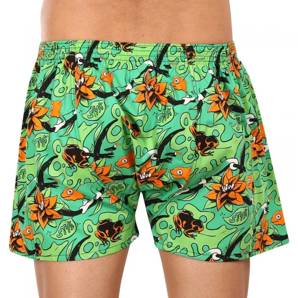 3PACK pánske trenky Styx art klasická guma viacfarebné (3A15367) M, trenírky