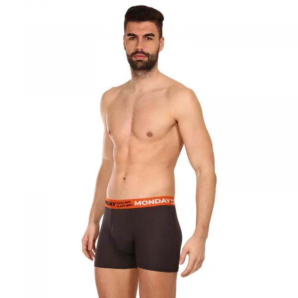 7PACK pánske boxerky Gianvaglia čierne (GVG-5068) L, trenky