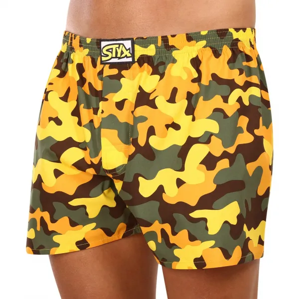 3PACK pánske trenky Styx art klasická guma viacfarebné (3A15901) S, trenírky