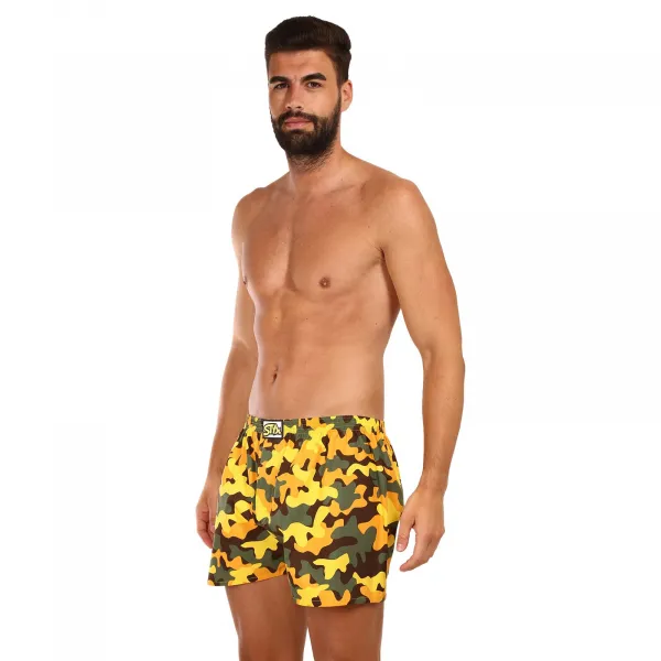 3PACK pánske trenky Styx art klasická guma viacfarebné (3A15901) S, trenírky