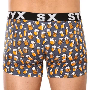 Pánske boxerky Styx long art športová guma pivo (U1357) L, trenky