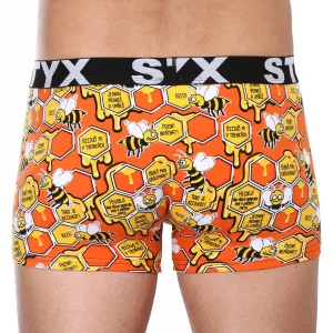 Pánske boxerky Styx art športová guma včielky (G1654) M, trenky