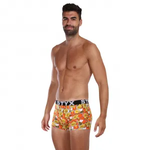 Pánske boxerky Styx art športová guma včielky (G1654) M, trenky