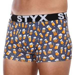 Pánske boxerky Styx art športová guma pivo (G1357) M, trenky