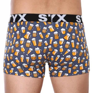 Pánske boxerky Styx art športová guma pivo (G1357) M, trenky