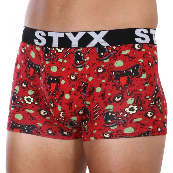 Pánske boxerky Styx art športová guma zombie (G1451) M, trenky