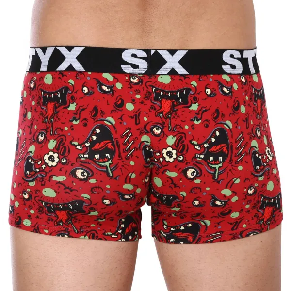 Pánske boxerky Styx art športová guma zombie (G1451) M, trenky