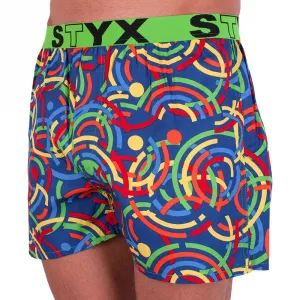 Pánske trenky Styx art športová guma farebné (B659) M, trenírky