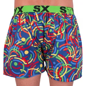 Pánske trenky Styx art športová guma farebné (B659) M, trenírky