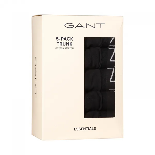 5PACK pánske boxerky Gant čierné (900015003-005) XL, trenky