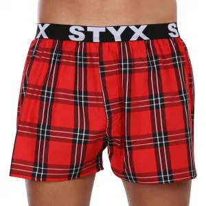 3PACK pánske trenky Styx športová guma viacfarebné (3B10123) M, trenírky