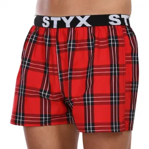 3PACK pánske trenky Styx športová guma viacfarebné (3B10123) M, trenírky