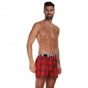 3PACK pánske trenky Styx športová guma viacfarebné (3B10123) M, trenírky