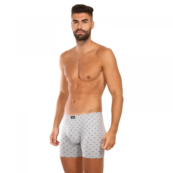 Pánske boxerky Gino sivé (74146) M, trenky