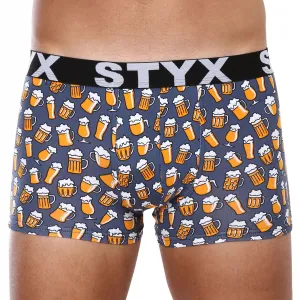 3PACK pánske boxerky Styx art športová guma viacfarebné (3G12672) M, trenky