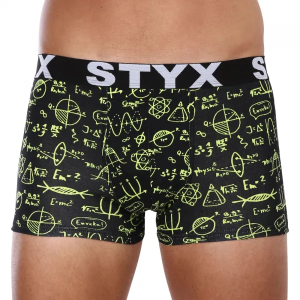 3PACK pánske boxerky Styx art športová guma viacfarebné (3G12672) M, trenky